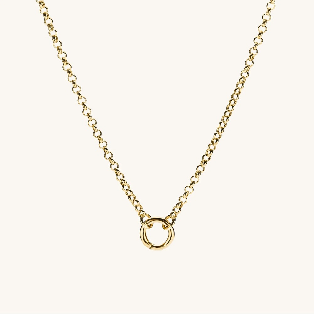 Mejuri Rolo Chain Charm Necklace